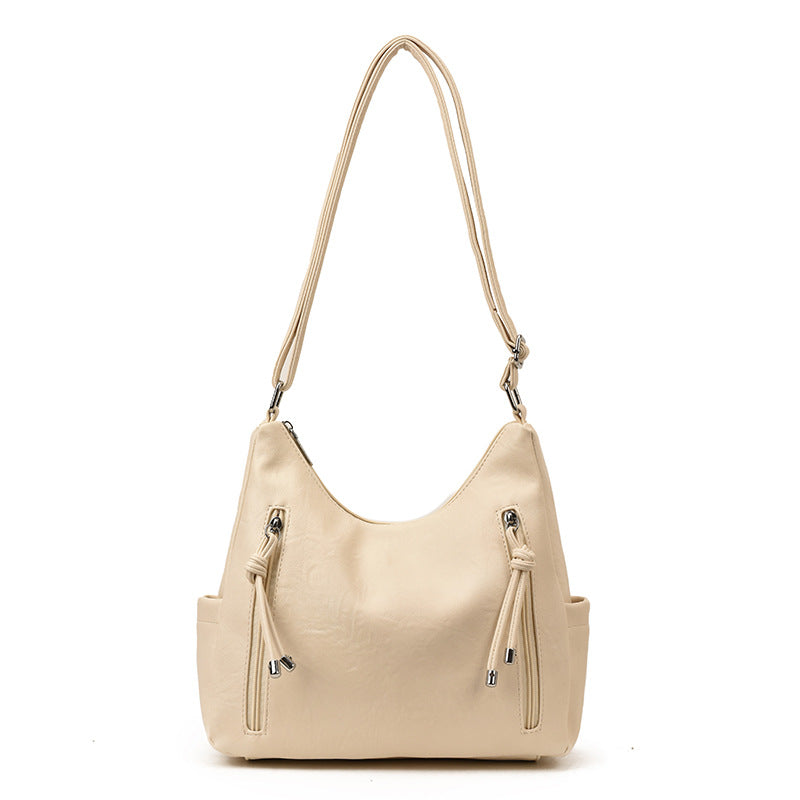 Womens Retro-Style Fashionable Casual High-Capacity Crossbody Bag