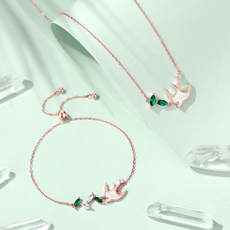S925 Sterling Silver Rose Gold Bracelet