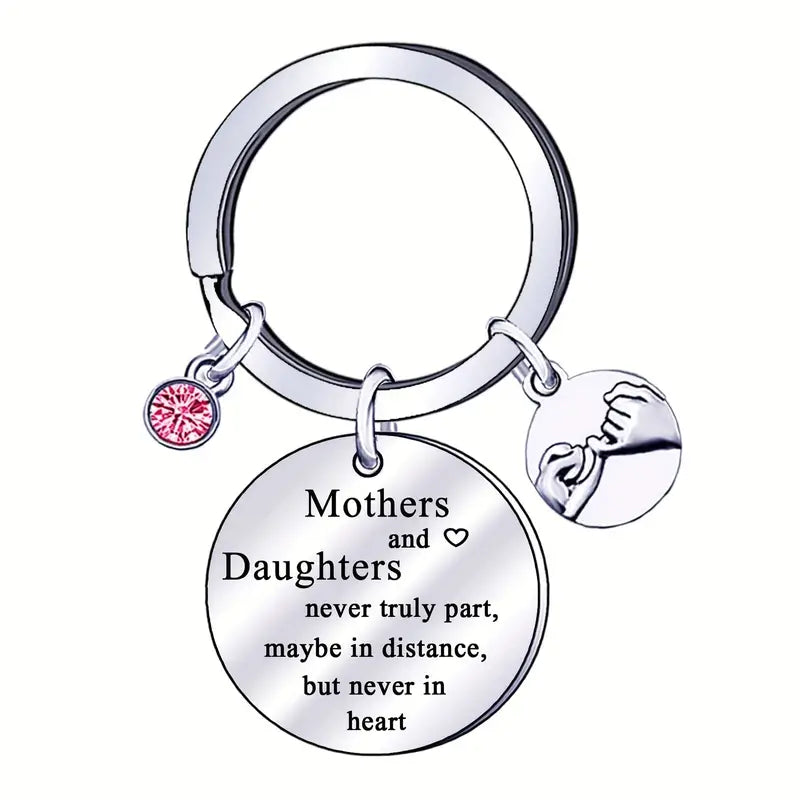 Stainless Steel Keyring Gift for Mother and Daughter