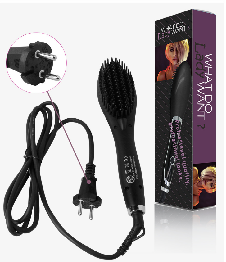 New LED Ionic Electric Hair Straightening Brush