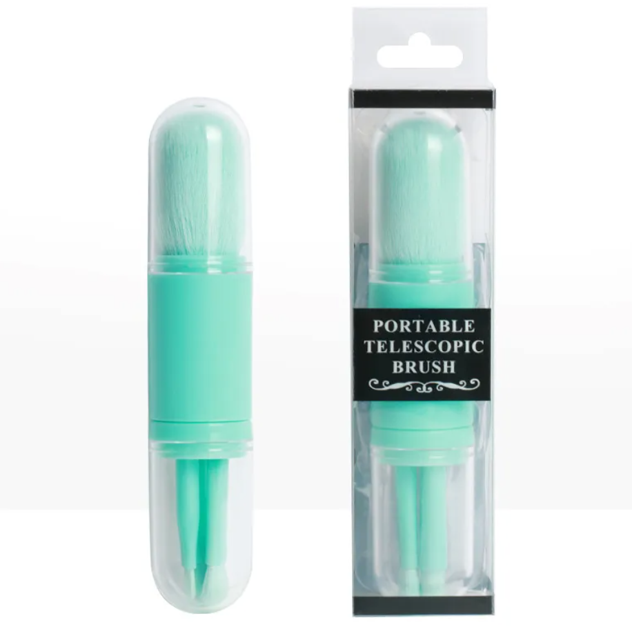 4-in-1 Retractable Portable Makeup Brush