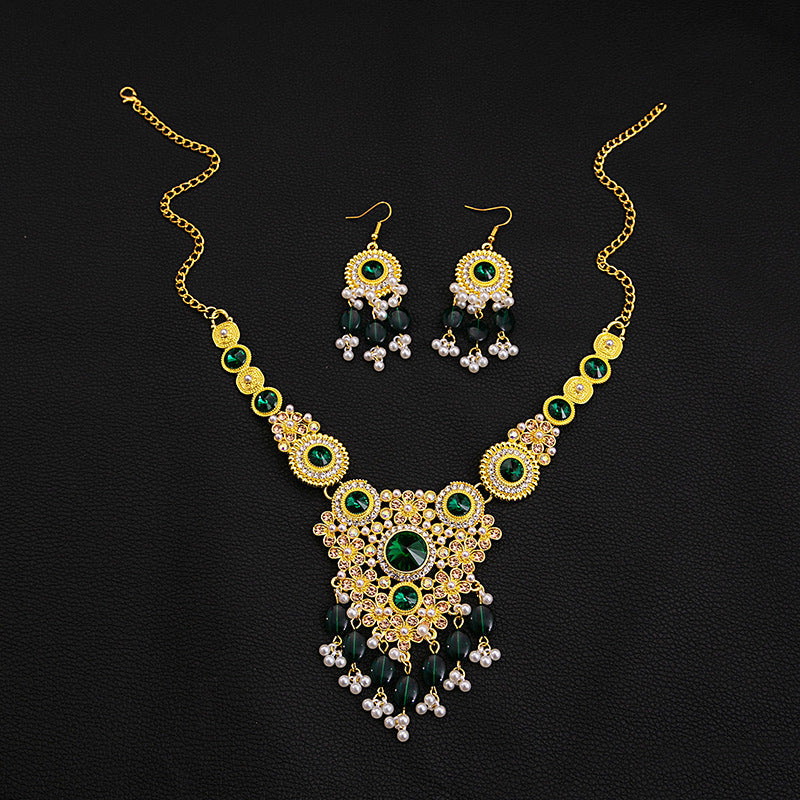 European And American Luxurious Exaggerating Jewelry Suit Retro