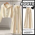 Women's Elegant, Soft And Versatile Knitted Top With Casual Straight-leg Pants