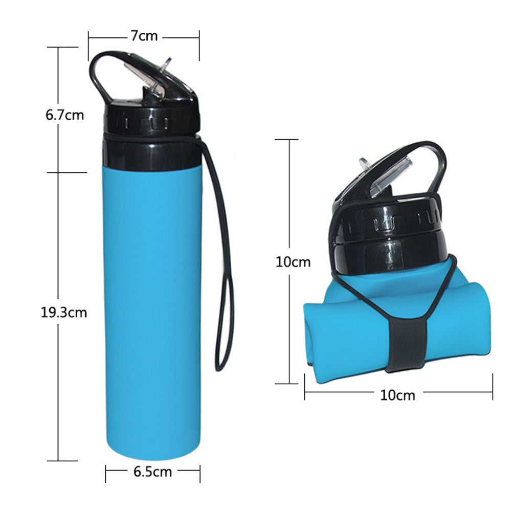 Silicone Sports Water Bottle for Outdoor Activities