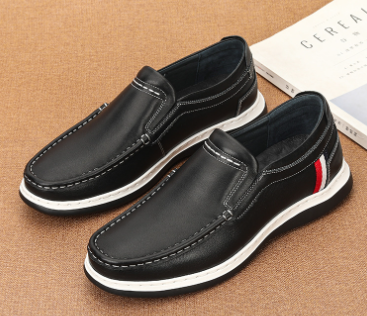 Genuine Leather Casual Men's Shoes - Fashion Brand