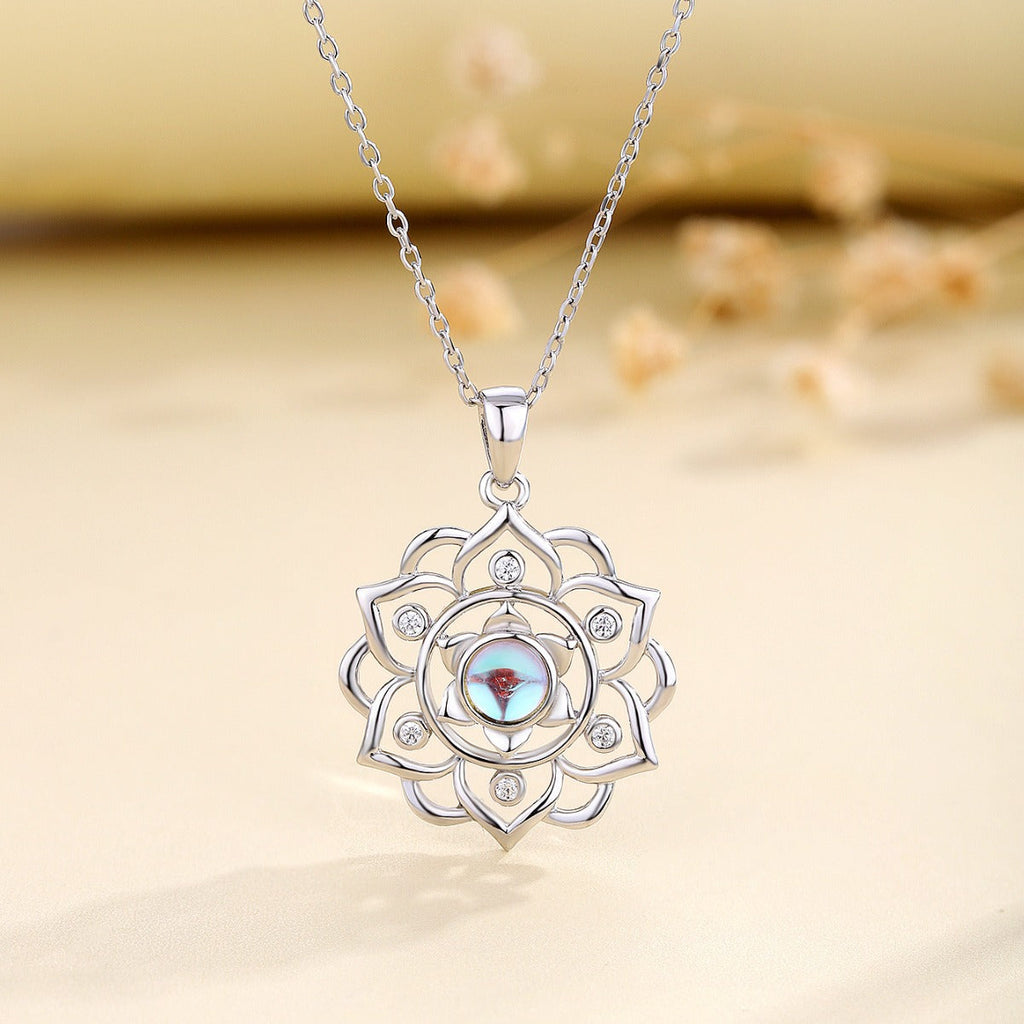 S925 Lotus Pendant Clavicle Chain