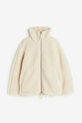 Fashion Loose Anti-cashmere Personality Casual Zip Coat