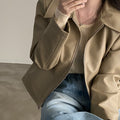 Handsome Cool Girl Versatile Motorcycle Jacket