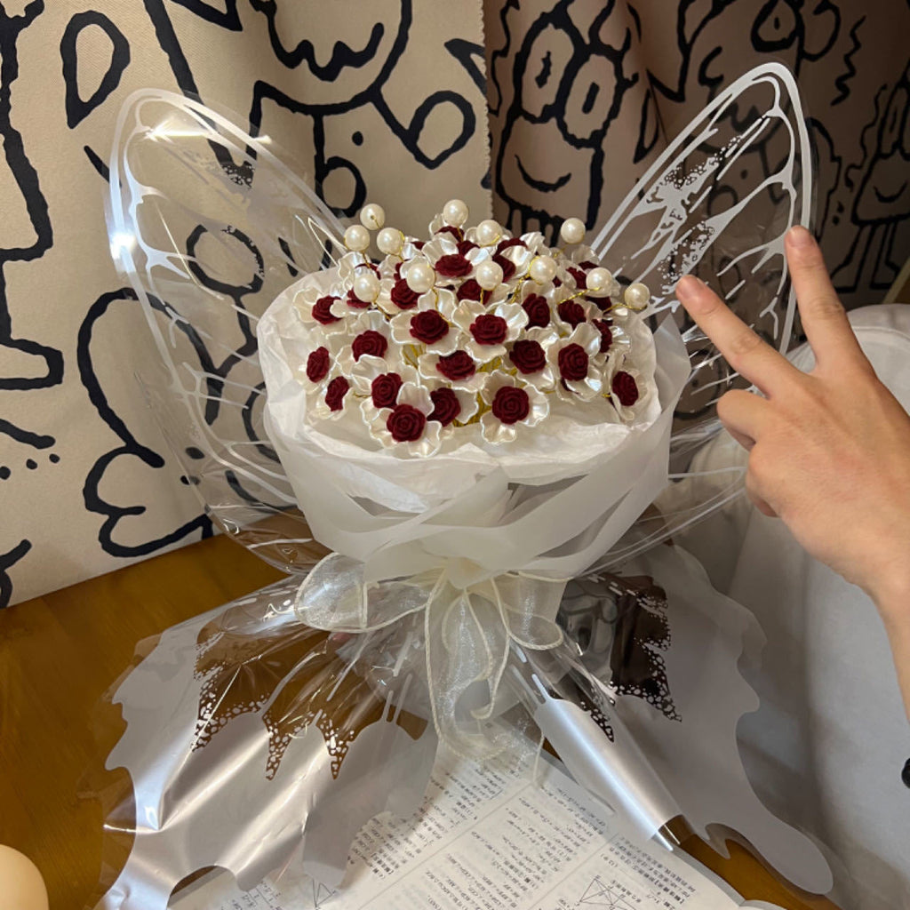 Dreamy Butterfly Rose Hand Bouquetperfect Rose Arrangement For Valentines Day Ideal As A Gift For Your Girlfriend Or Bestie