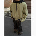 Men's Detachable Hooded Double-sided Leather Jacket