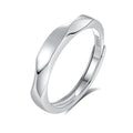 S925 Silver Adjustable Ring For Couples