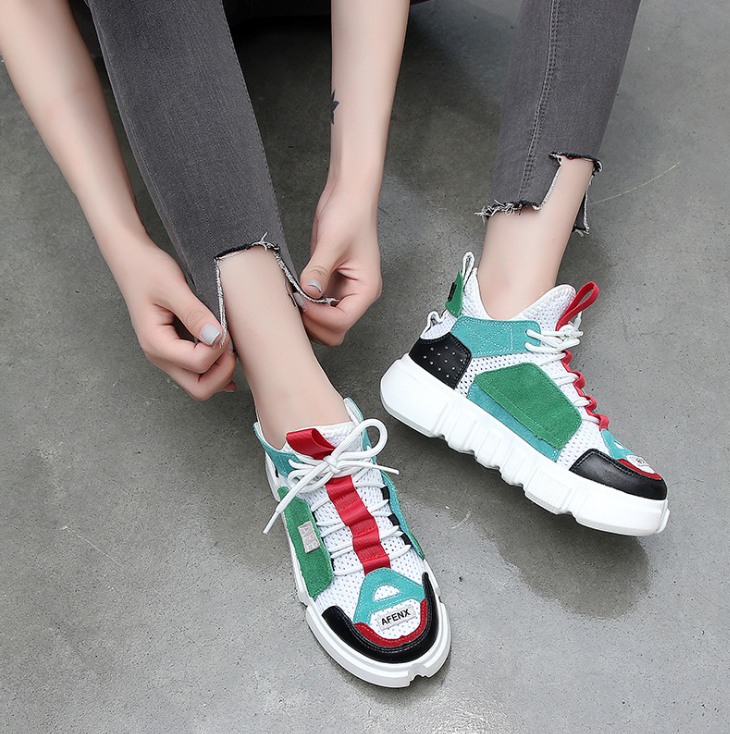 Breathable Mesh Ulzzang Dad Sneakers (Flat Shoes)