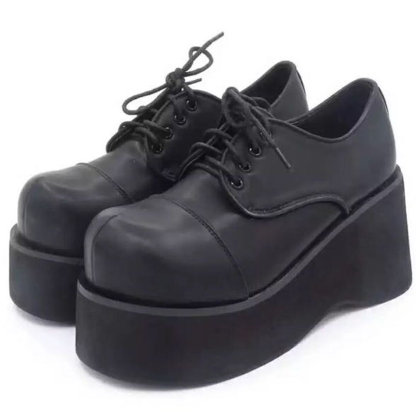 Spring New Women's Thick-Soled Punk Shoes