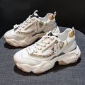 Women’s Sequin Chunky Sole Sneakers (Dad Shoes)
