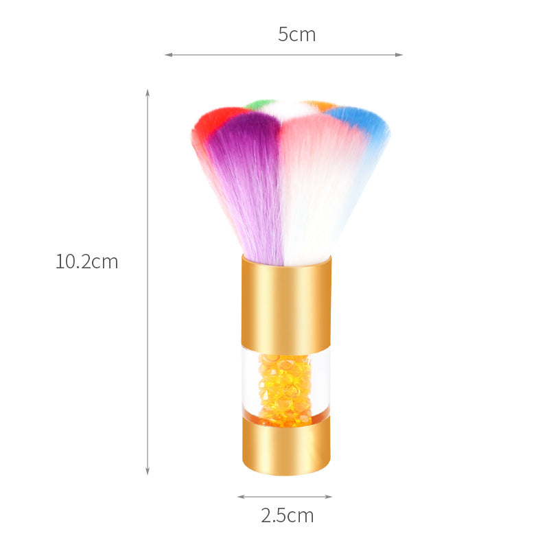 Golden Multifunctional Soft Makeup Brush for Nails