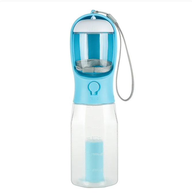 Portable Cat Dog Water Bottle Food Feeder Drinker Poop Dispenser 3 In 1 Leak-proof Multifunctional Dog Water Bottle Pet Products