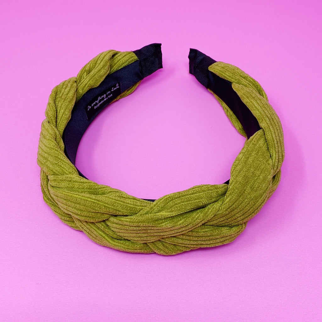 Braided Corduroy Headband