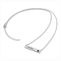 Titanium Steel Long Bar Necklace for Mother's Day Gift
