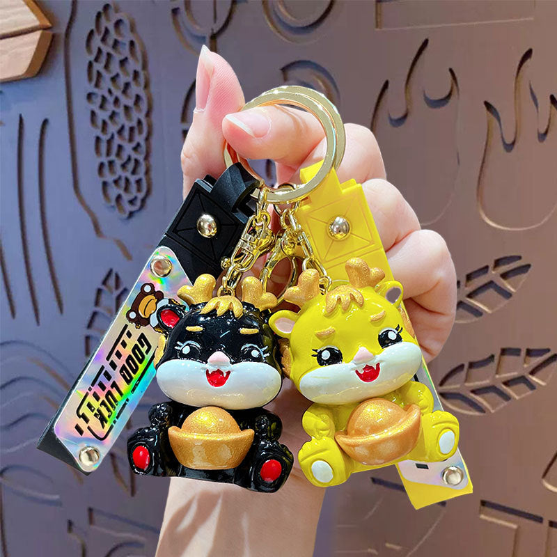 Creative Fashion Small Dragon New Year Keychain Pendant