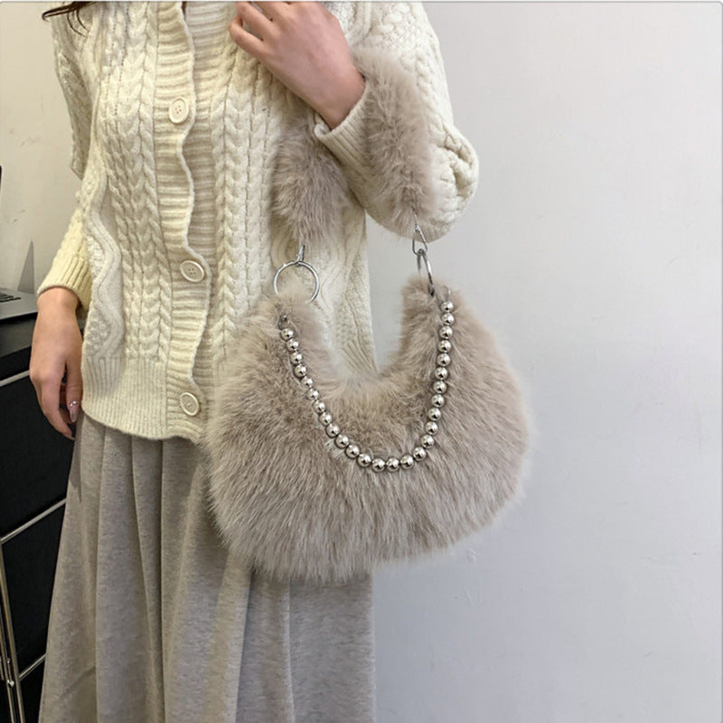 Furry Crossbody Bag For Women