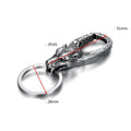 European And American Fashion Wolf Head Stainless Steel Keychain