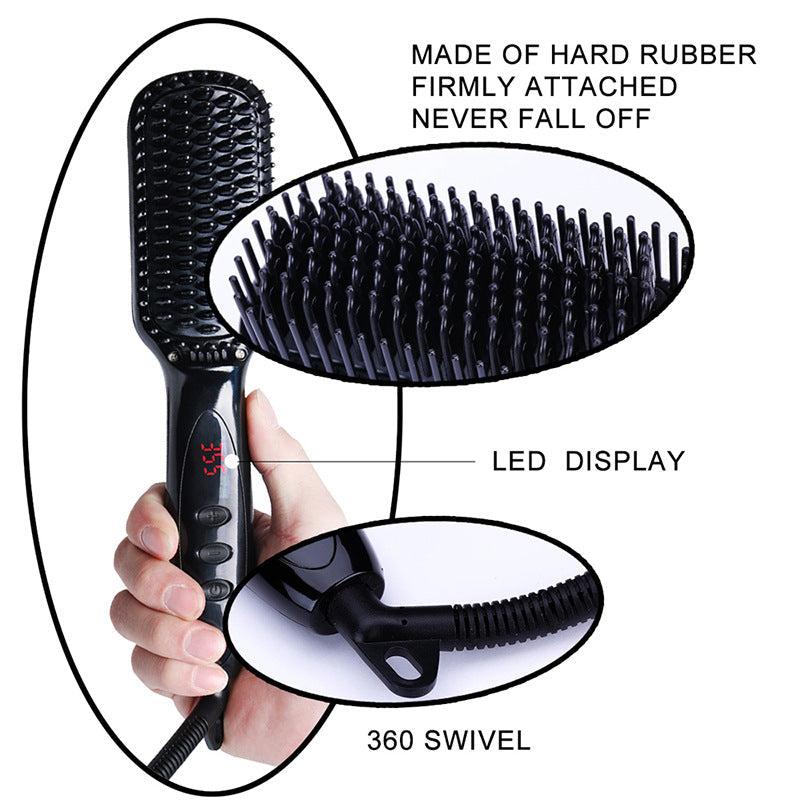 Ceramic Straightening Brush for Styling Hair