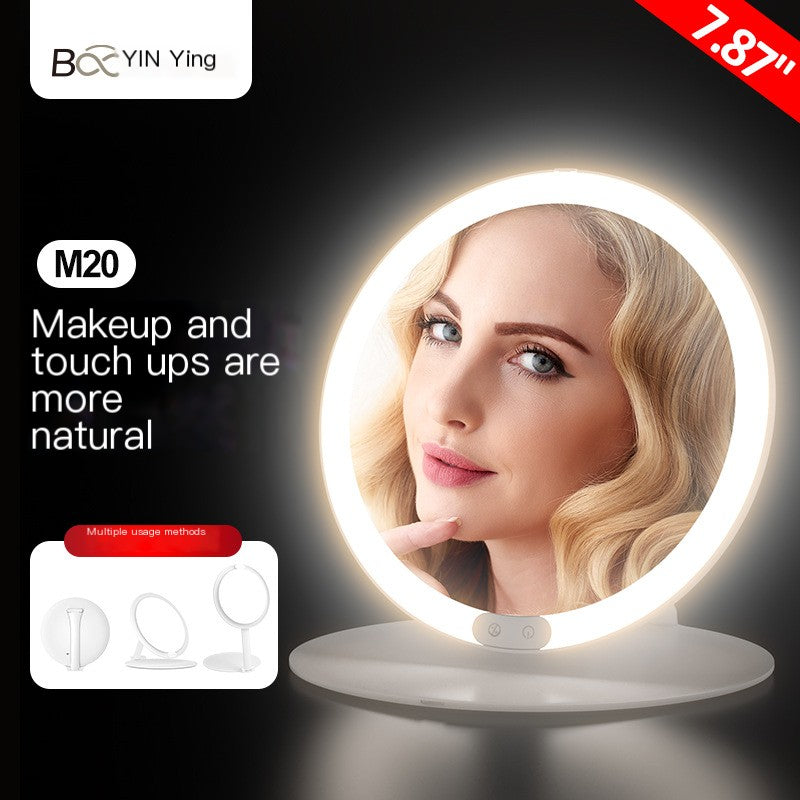 LED Makeup Mirror with Touch Control and Foldable Design