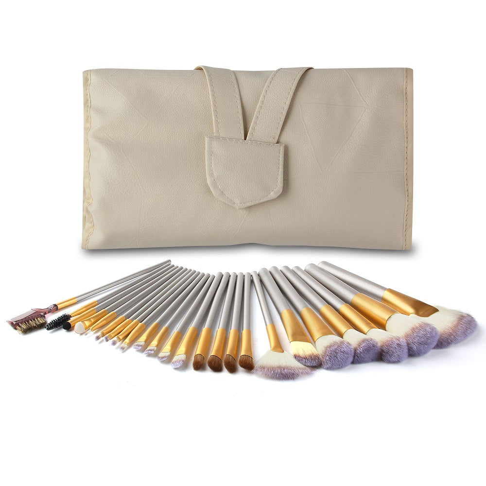 24-Piece Persian Champagne Makeup Brush Set