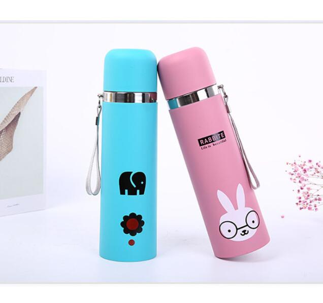 Vacuum Insulated Stainless Steel Cartoon Water Bottle