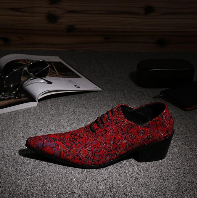 Stylish Pointed Toe High Heel Elevator Shoes
