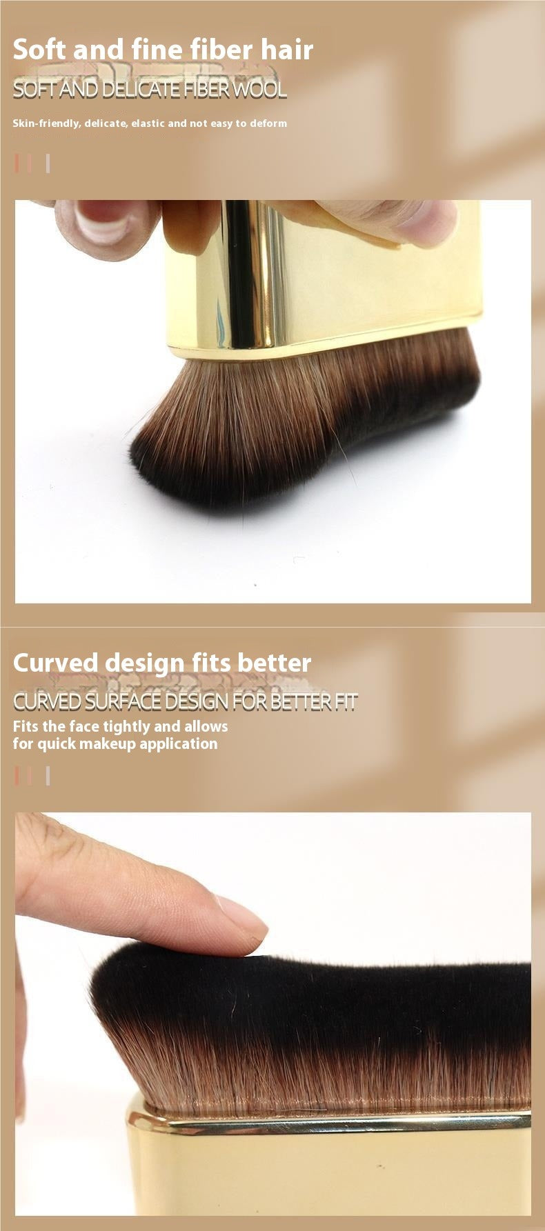 Large Wave Foundation & Body Makeup Brush
