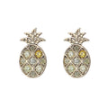 s925 sterling silver pineapple earrings