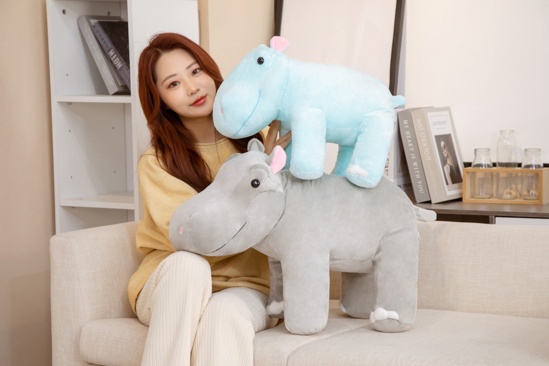 Plush Toy Hippo Doll Children's Day Gift Pillow