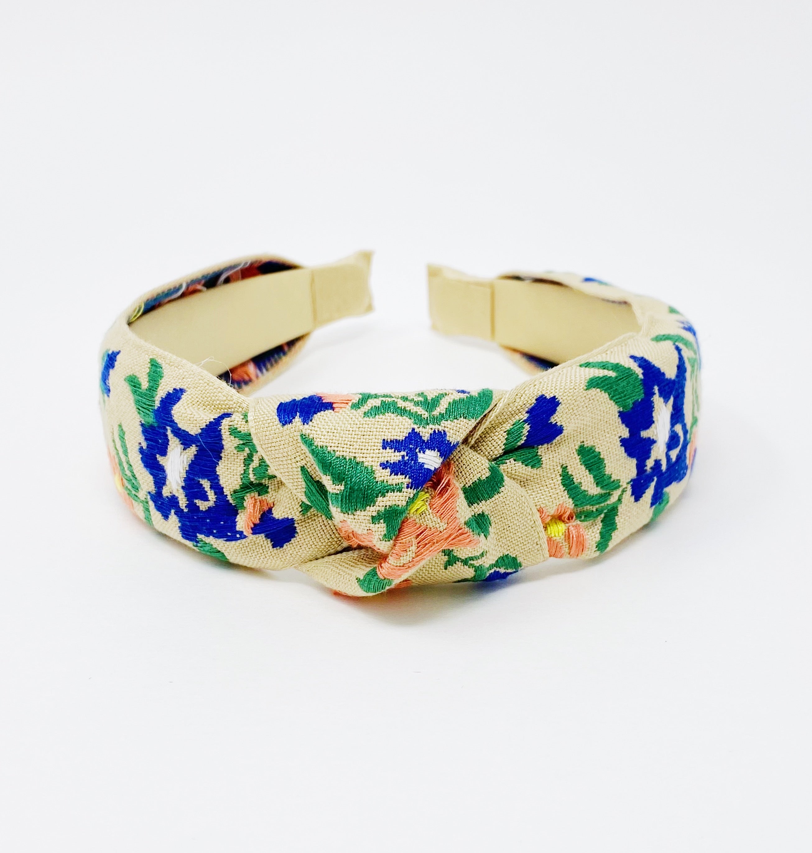 French Floral Embroidered Headband