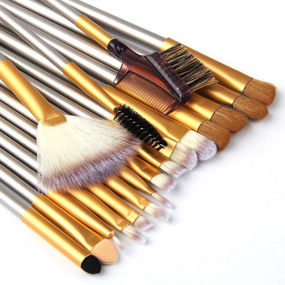 24-Piece Persian Champagne Makeup Brush Set