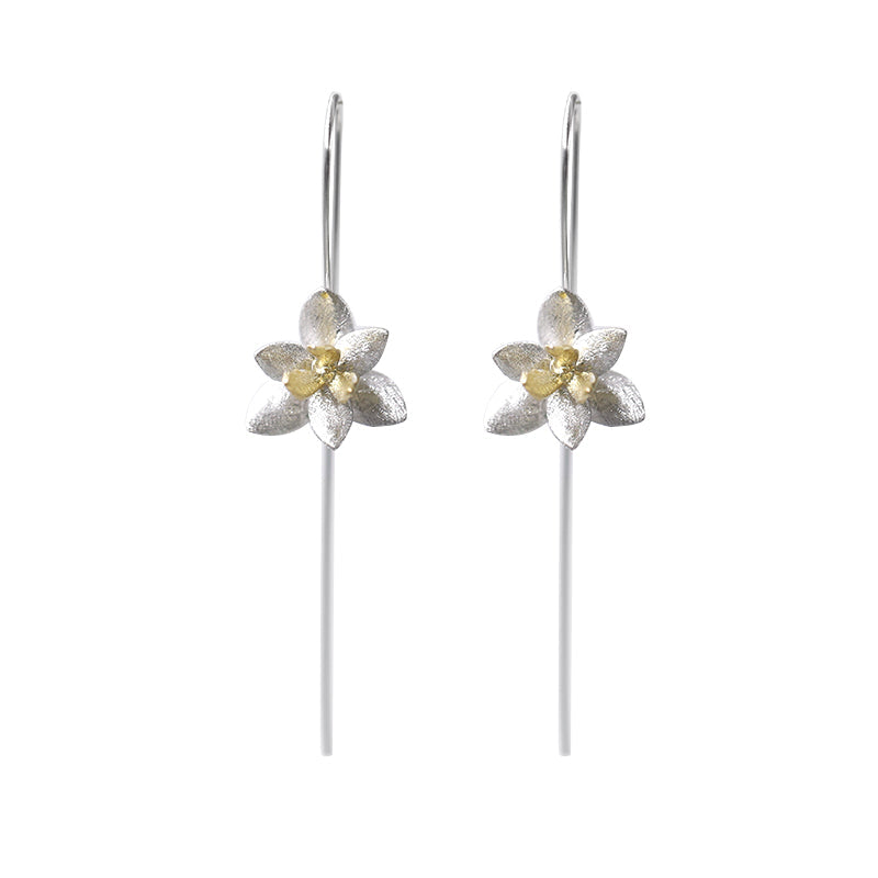 Chinese style s925 flower earrings