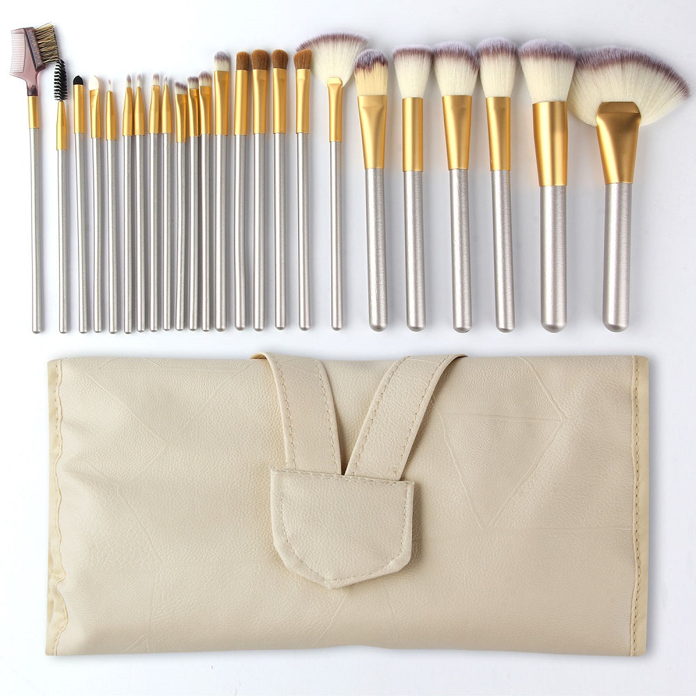 24-Piece Persian Champagne Makeup Brush Set