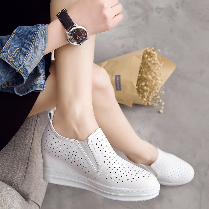 Elevated Slip-On Women's Thick Sole Shoes