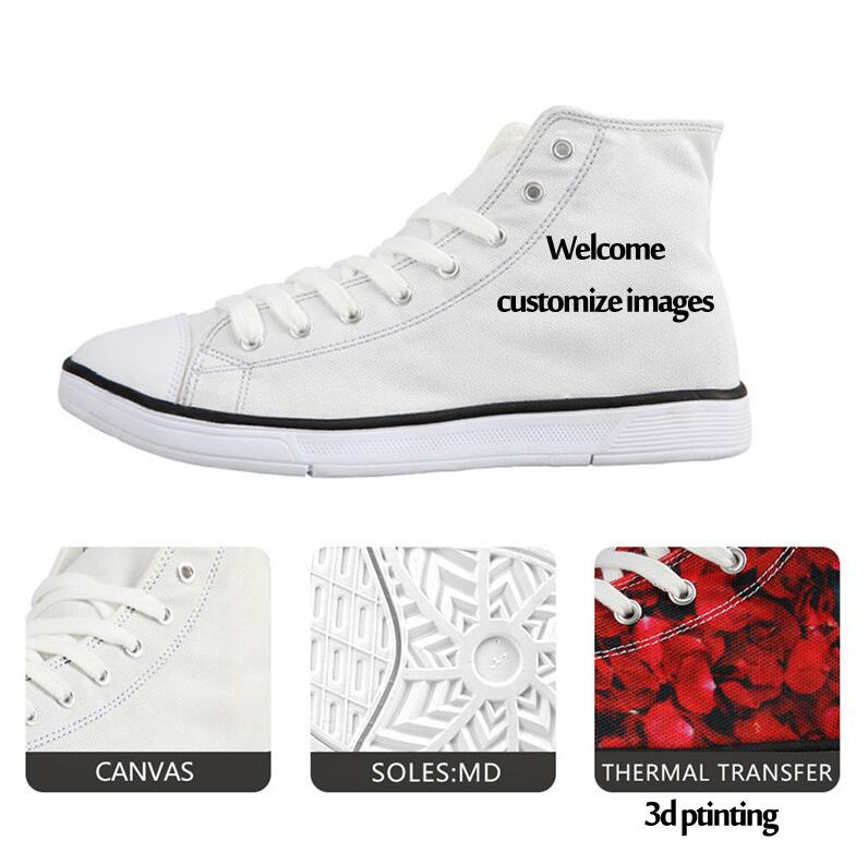 Custom High-Top Canvas Shoes for Adults