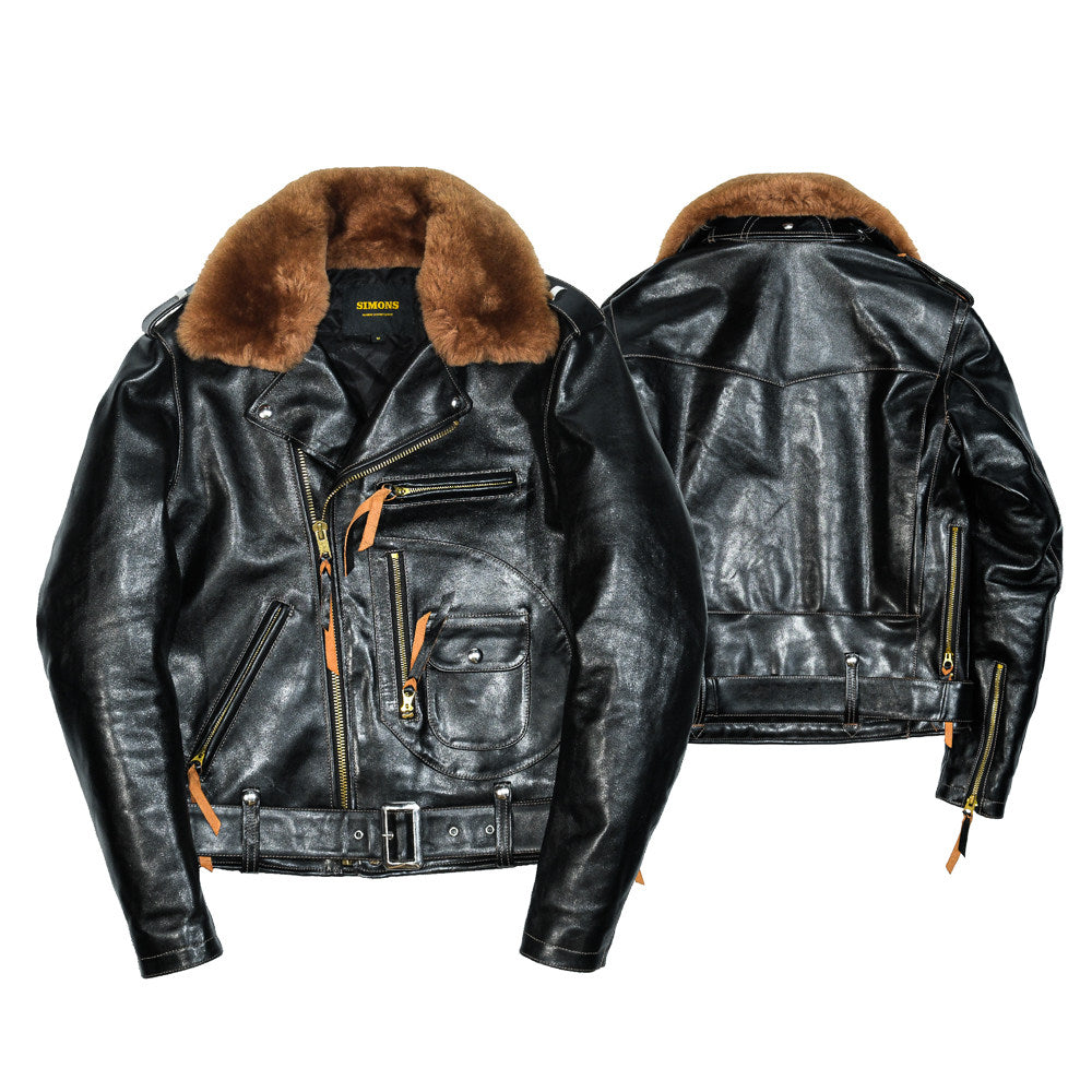 Detachable Fur Collar And Belt Fully Equipped Men's Jacket