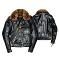 Detachable Fur Collar And Belt Fully Equipped Men's Jacket