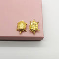 Little golden turtle mobile phone pendant
