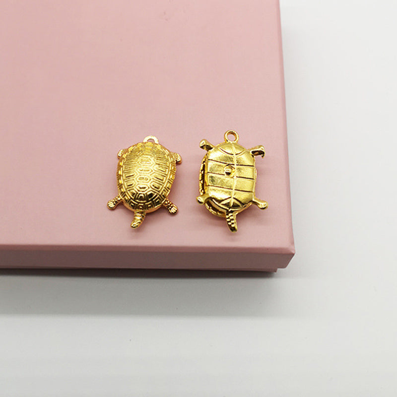 Little golden turtle mobile phone pendant