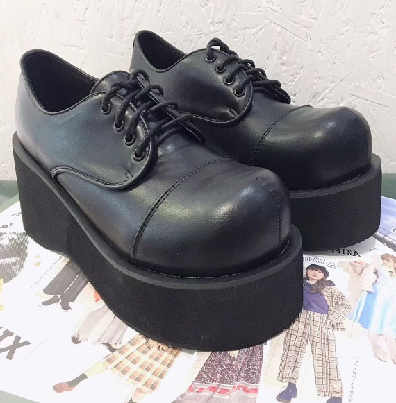 Spring New Women's Thick-Soled Punk Shoes