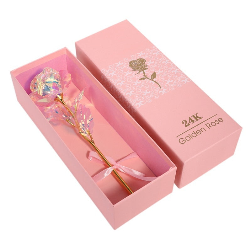 24K Glow Rose Gift Set for Mother's Day or Valentine's