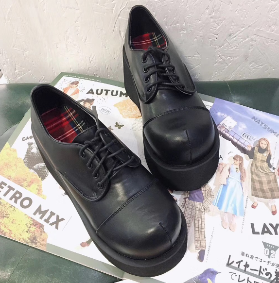 Spring New Women's Thick-Soled Punk Shoes