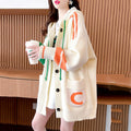 Idle Style Hooded Sweater Cardigan For Women