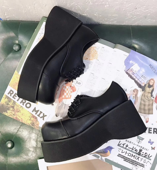 Spring New Women's Thick-Soled Punk Shoes