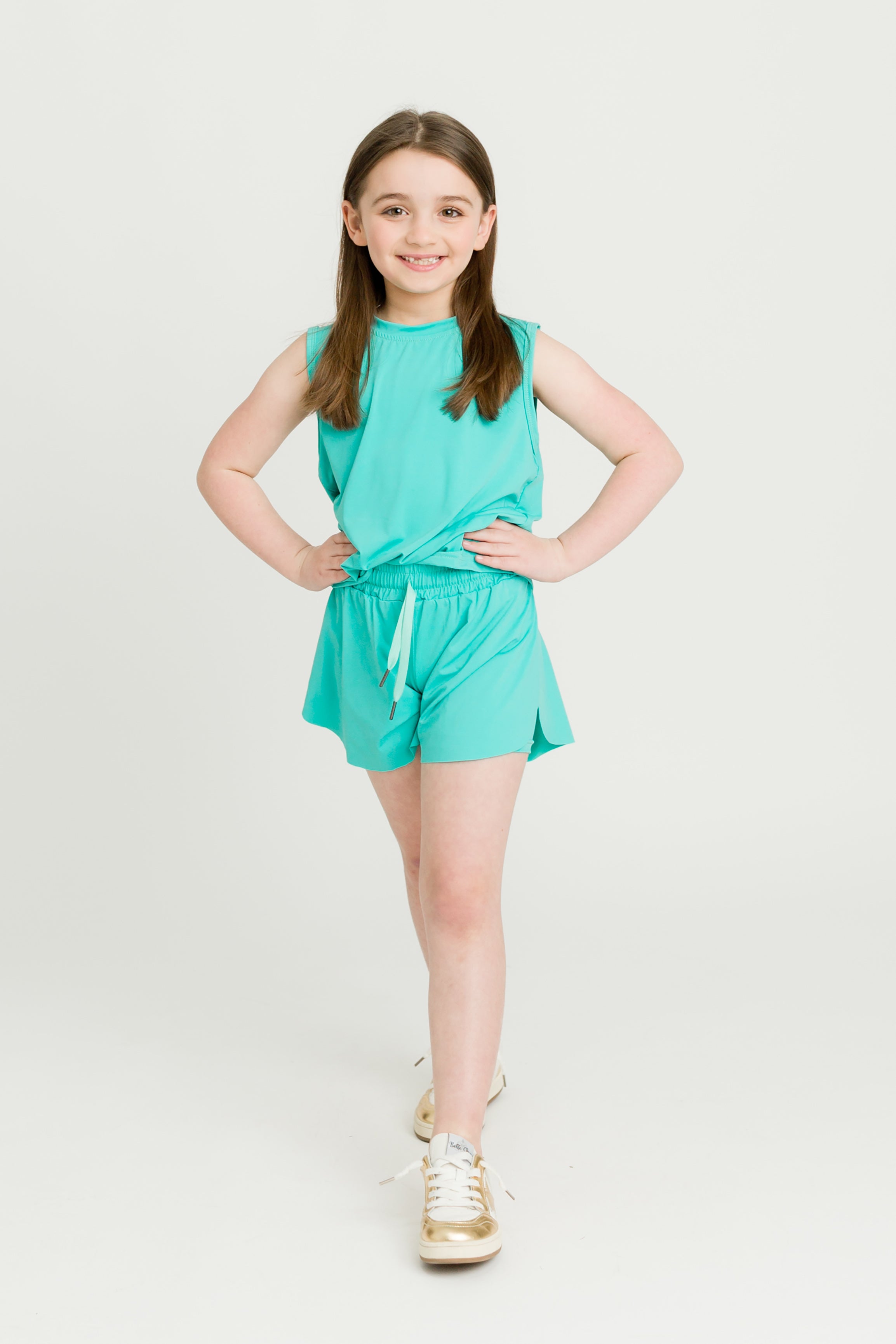 Teal High Low Tank