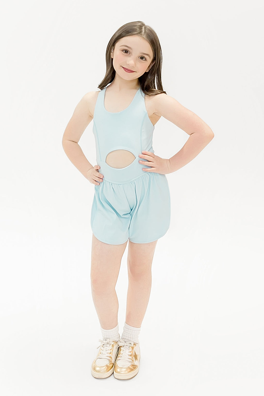 Haddie Romper - Blue